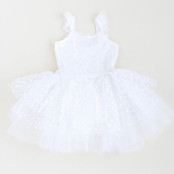 White Heart Tulle Tutu Dress Online Sale - Image 2