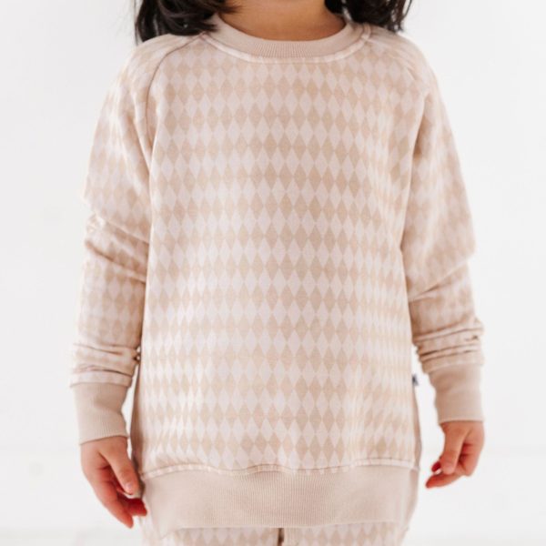 Tan Argyle Jogger Set For Sale - Image 4