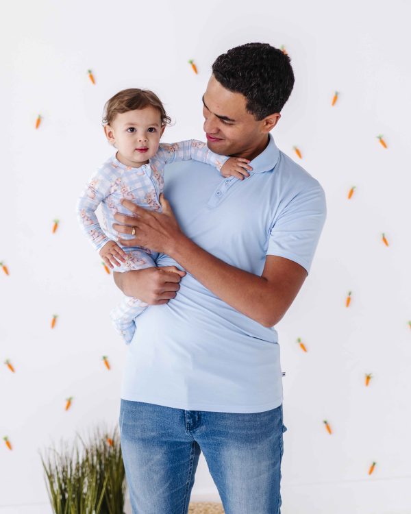 Cottontail Blue Men s Polo Online Sale - Image 2