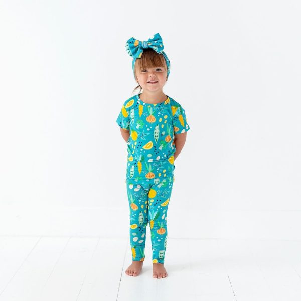 Peas and Thank You Two-Piece Pajama Set- FINAL SALE Online Hot Sale
