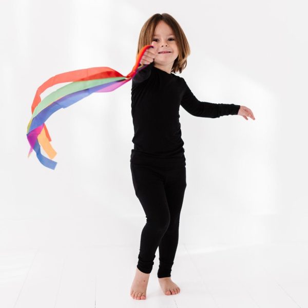 Black Two-Piece Pajama Set Online Hot Sale - Image 4