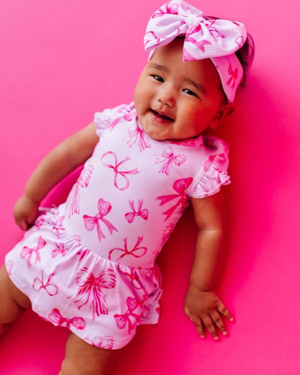 Blushing Bows Cap Sleeve Ruffle Dress Online now - Image 4