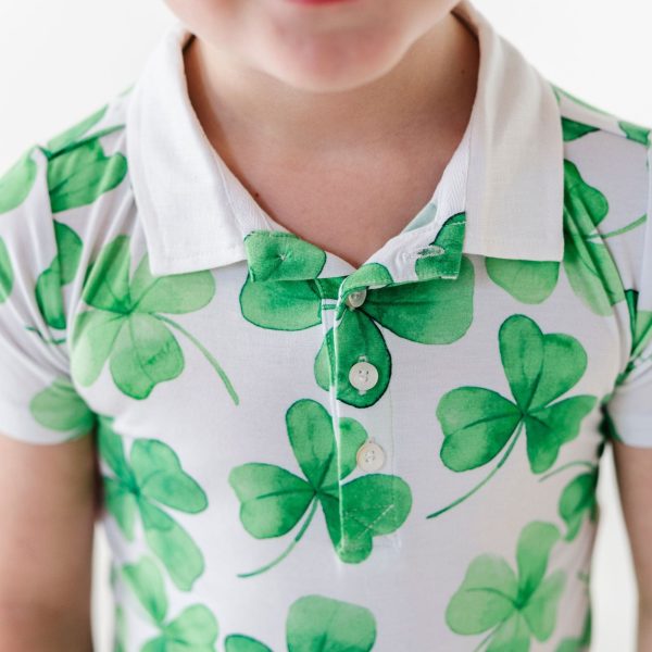Happy Go Lucky Bamboo Polo Hot on Sale - Image 4