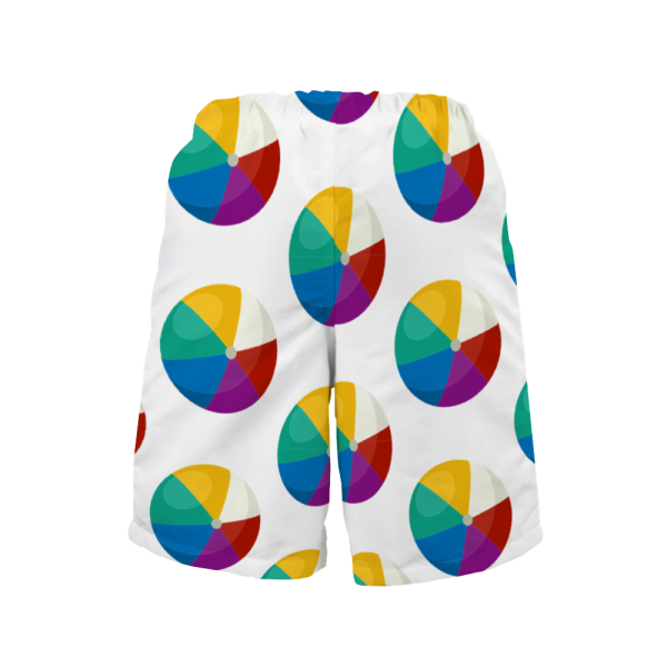 Xpreshun Beach Balls All Over Print Men s Quick Drying Swim Trunks Beach Shorts with Mesh Lining Discount - Image 3