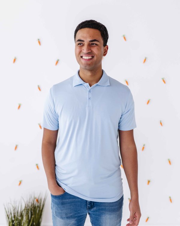 Cottontail Blue Men s Polo Online Sale
