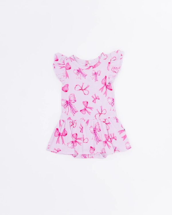 Blushing Bows Cap Sleeve Ruffle Dress Online now - Image 2