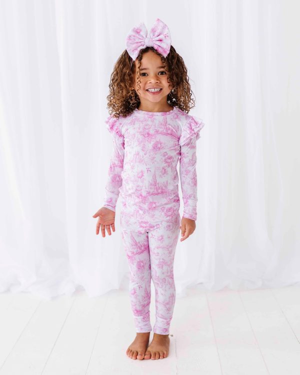 Princess Behavior Two-Piece Pajama Set - Cap Sleeve Ruffle For Cheap