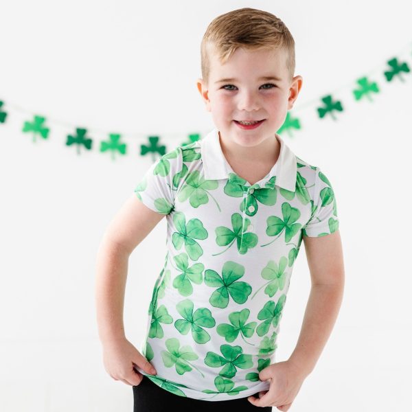 Happy Go Lucky Bamboo Polo Hot on Sale