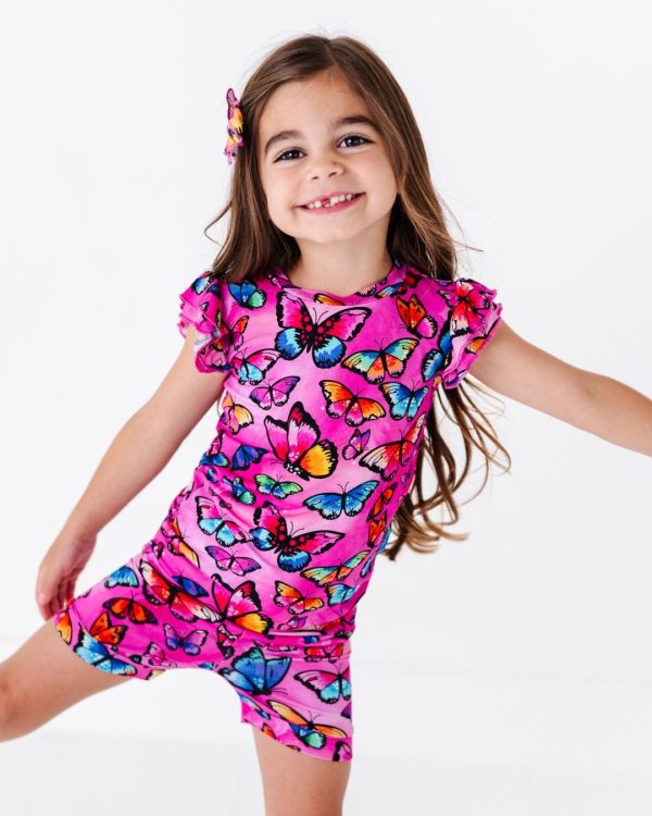 You Give Me Butterflies Cap Sleeve Shirt & Shorts Set Supply