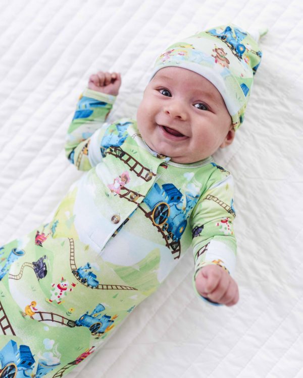 The Little Engine That Could® Knotted Gown + Beanie Set For Sale