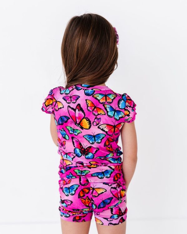 You Give Me Butterflies Cap Sleeve Shirt & Shorts Set Supply - Image 5