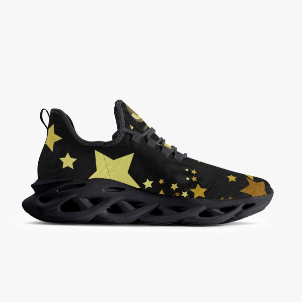 Jay Terrell Signature Stars Bounce Mesh Knit Sneakers - Black Supply - Image 3