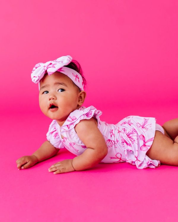 Blushing Bows Cap Sleeve Ruffle Dress Online now - Image 5