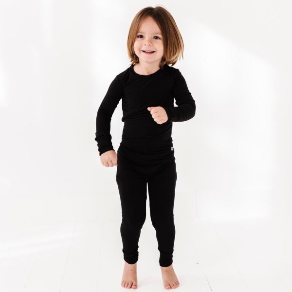 Black Two-Piece Pajama Set Online Hot Sale