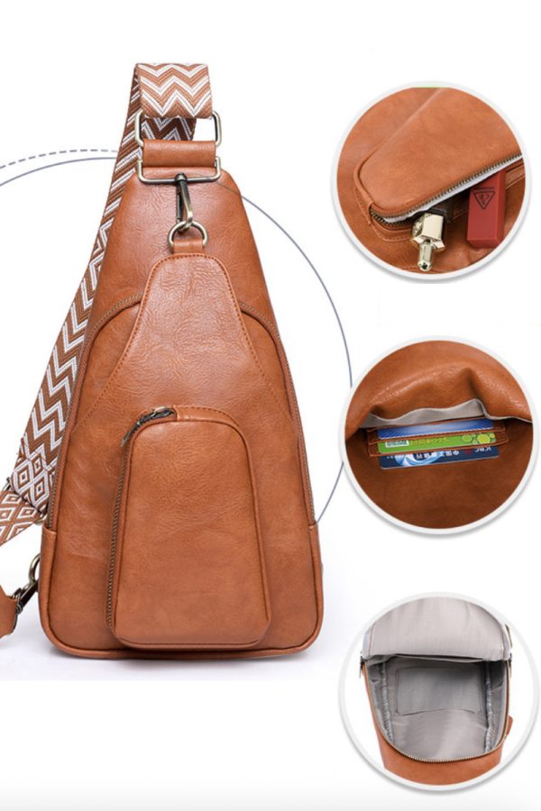 Adored Take A Trip PU Leather Sling Bag Cheap - Image 5