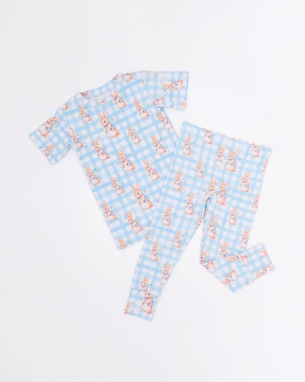 Cottontail Cutie Short Sleeve Two-Piece Pajama Set Online now - Image 2