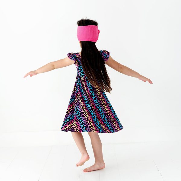 Livin  La Cheetah Loca Girls Dress - Cap Sleeve Discount - Image 3