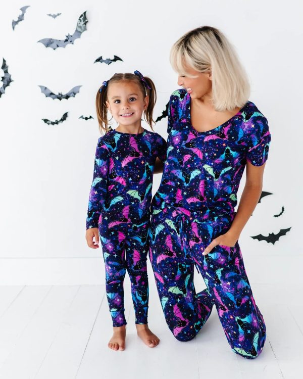 Bat Attitude Two-Piece Pajama Set For Cheap - Image 5