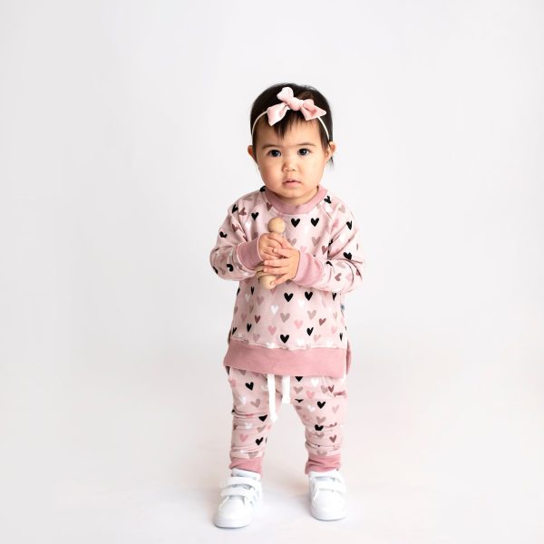 Pink Hearts Jogger Set Cheap - Image 4