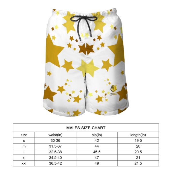 Xpreshun Stars Quick Drying Swim Trunks Beach Shorts with Mesh Lining Online Sale - Image 2