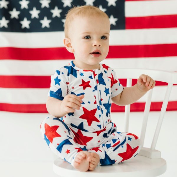 Chill The Fourth Out Short Sleeve Romper Sale - Image 5