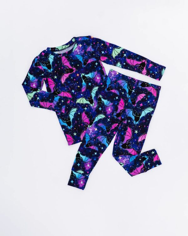 Bat Attitude Two-Piece Pajama Set For Cheap - Image 2