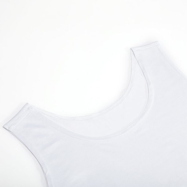 Xpreshun Black and White Crew Neck Tank Dress For Sale - Image 4