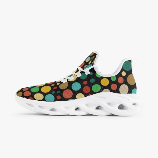 Xpreshun Dots Bounce Mesh Knit Sneakers - White Online Sale - Image 2
