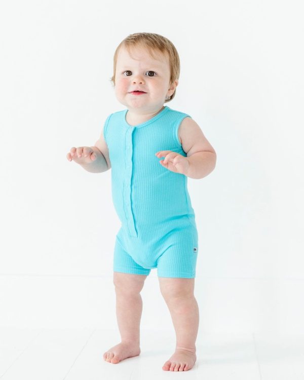 Coastal Blue Shortie Romper Online Sale