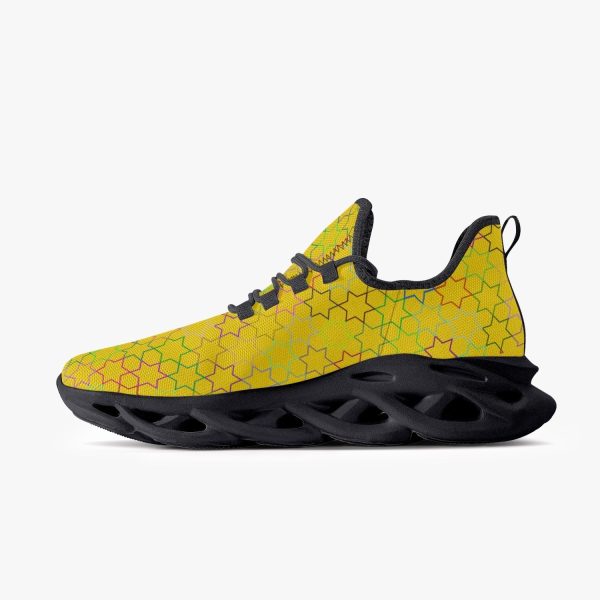 A Star Xpreshun Bounce Mesh Knit Sneakers - Black Supply - Image 4
