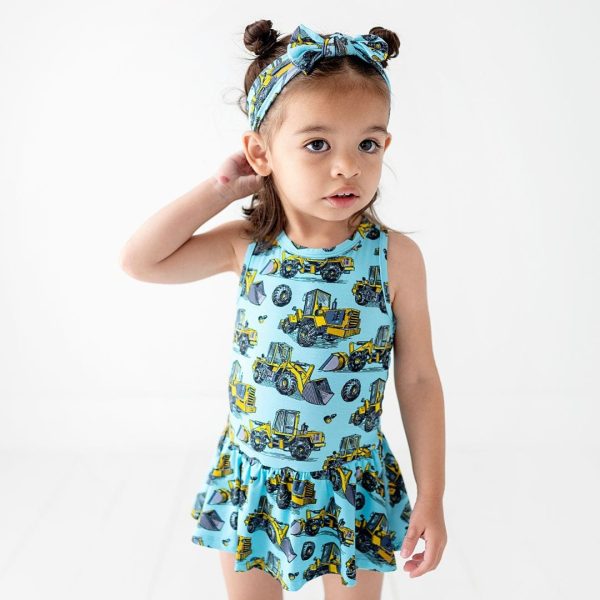 Loader Up Racer Back Ruffle Dress Online Sale - Image 5