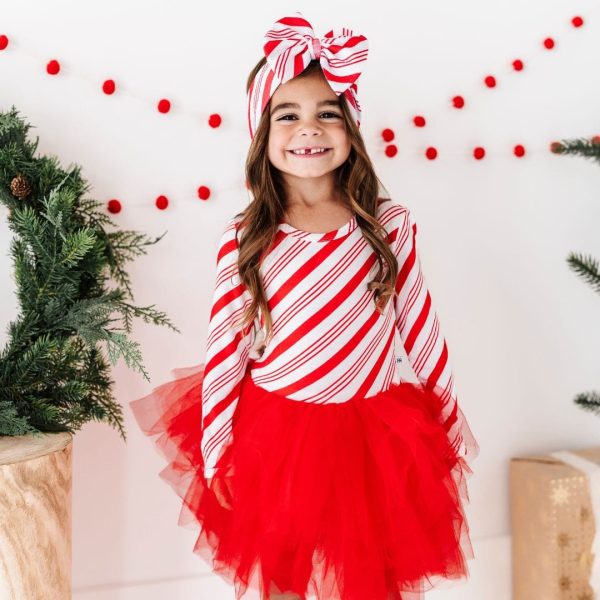 Candy Cane Biggie Bow For Cheap - Image 5