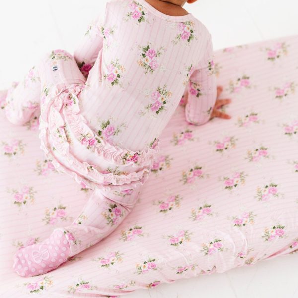 Blooming Bouquet Changing Pad Cover For Sale - Image 3