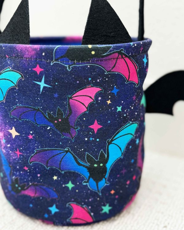 Bat Attitude Halloween Treat Basket For Cheap - Image 2