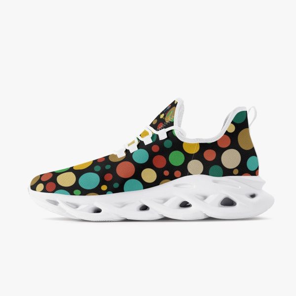 Xpreshun Dots Bounce Mesh Knit Sneakers - White Online Sale - Image 5