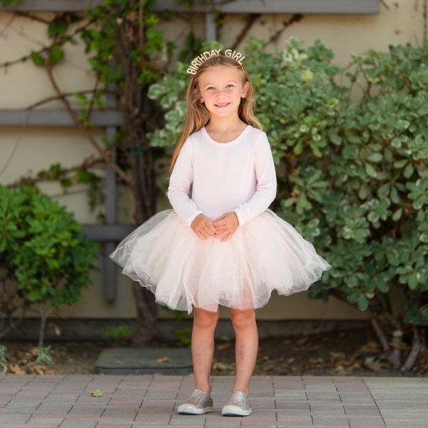 Ballet Pink Tulle Tutu Dress - Long Sleeves For Discount - Image 3