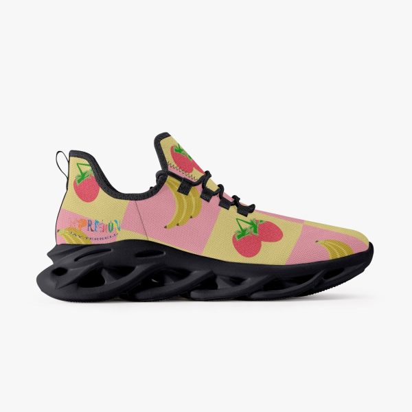 Fruitful Xpreshun  Bounce Mesh Knit Sneakers - Black Online - Image 5