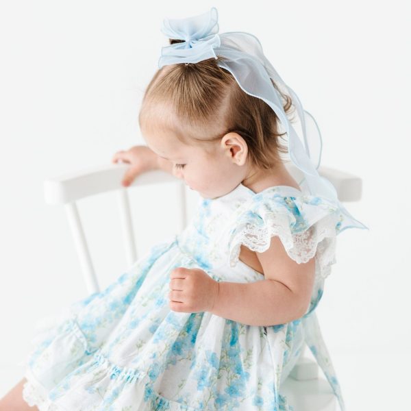 Blue Sheer Long Bow Online Hot Sale - Image 4
