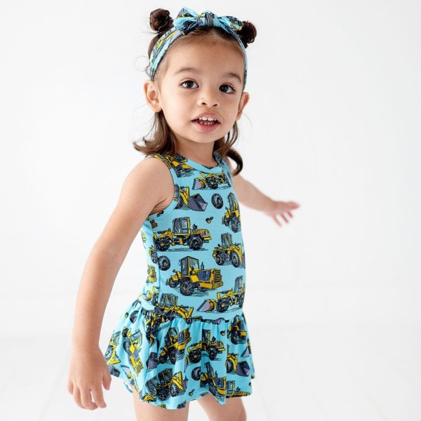 Loader Up Racer Back Ruffle Dress Online Sale - Image 3