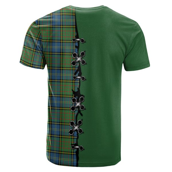 MacMillan Hunting Ancient Tartan T-shirt - Lion Rampant And Celtic Thistle Style Online - Image 2