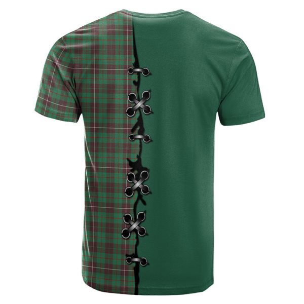 MacKinnon Hunting Ancient Tartan T-shirt - Lion Rampant And Celtic Thistle Style Online Hot Sale - Image 2